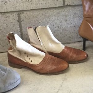 Cole Haan 1920's style leather booties